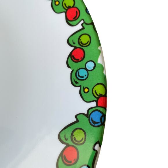 Dr. Seuss THE GRINCH Melamine Dinner Plates Set of 4 Green Red Christmas NEW - Picture 10 of 15